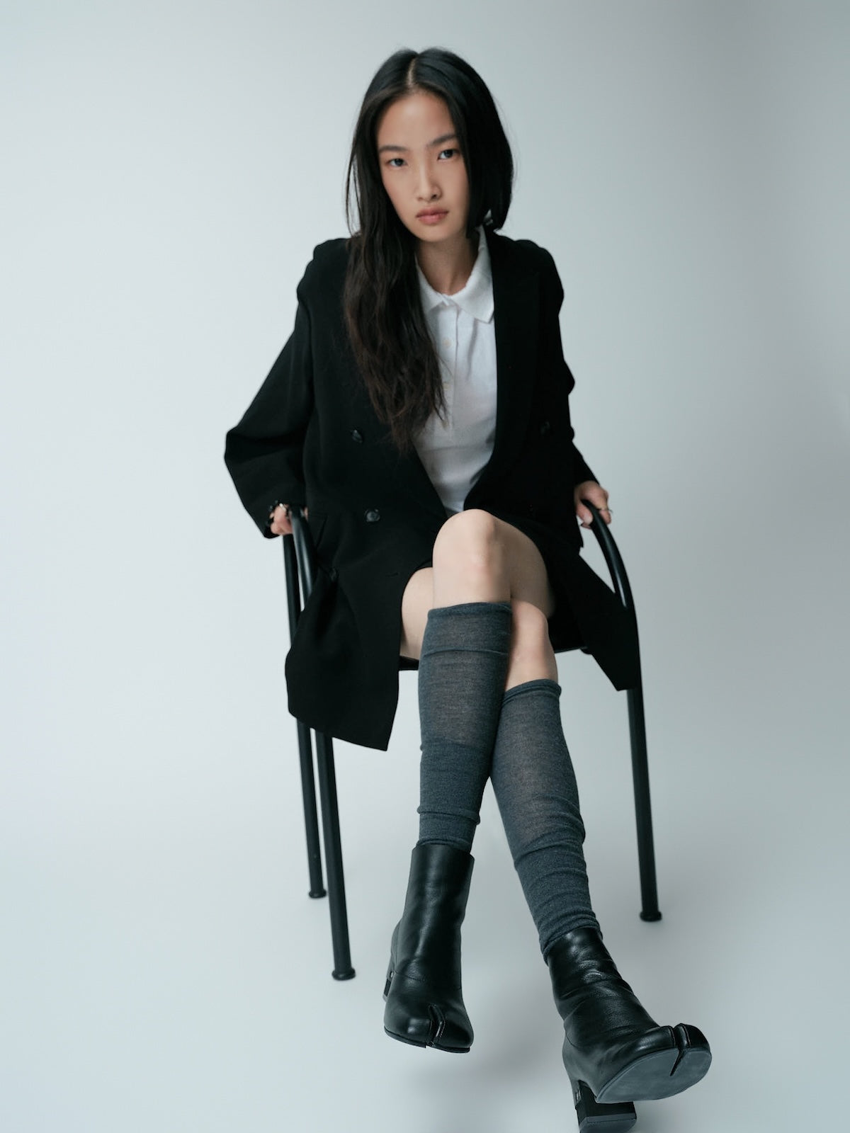yuko imanishi ブーツ 38 ブラック　タビ 737038 KURO